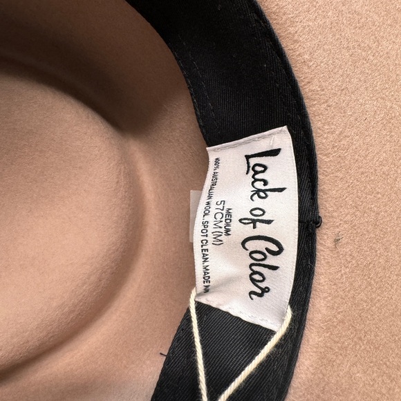 LACK OF COLOR FEDORA HAT 𝐓𝐇𝐄 𝐙𝐔𝐋𝐔 IN SAND COLOR - Picture 10 of 14